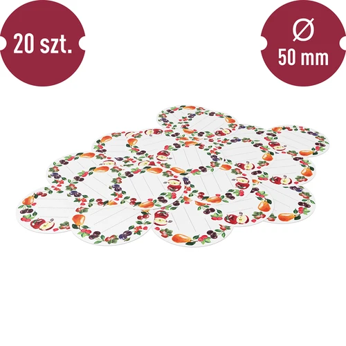 Etichete rotunde fi 50mm pentru capace/borcane - 20 buc - 3