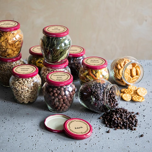 Etichete rotunde fi 66,5mm pentru capace/borcane - 20 buc - 5