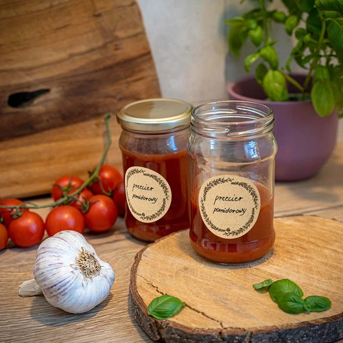 Etichete rotunde fi 66,5mm pentru capace/borcane - 20 buc - 6