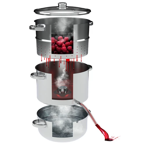 Extractor de suc cu aburi din inox 8 L - 4