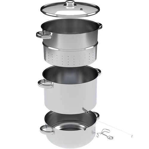 Extractor de suc cu aburi din inox 8 L - 2