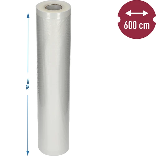 Folie gofrată tip mânecă – pentru aparat de vidat, 28x600cm - 6