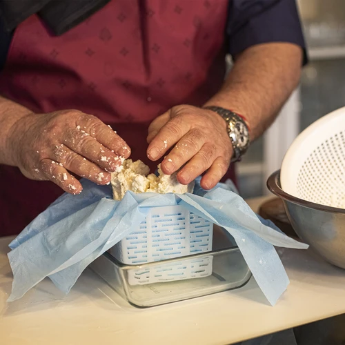 Formă de brânză pătrată 11 x 11 x 8,5 cm pentru 500 g - 2