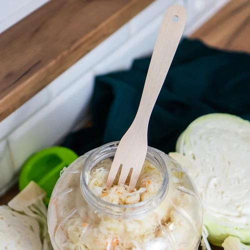 Furculiță din lemn pentru varză 25 cm - 3