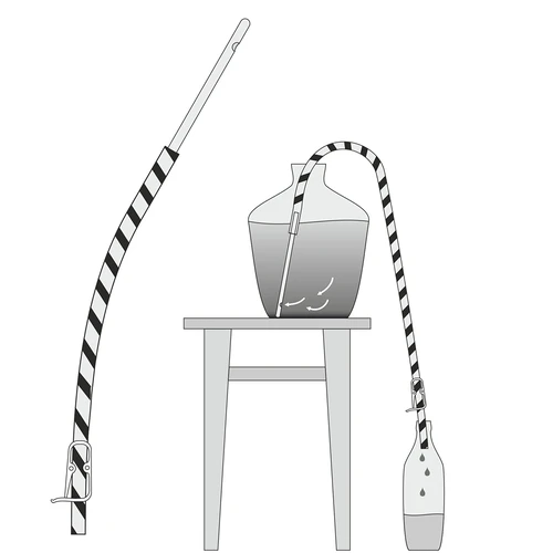 Furtun pentru decantare vin cu clemă - 7