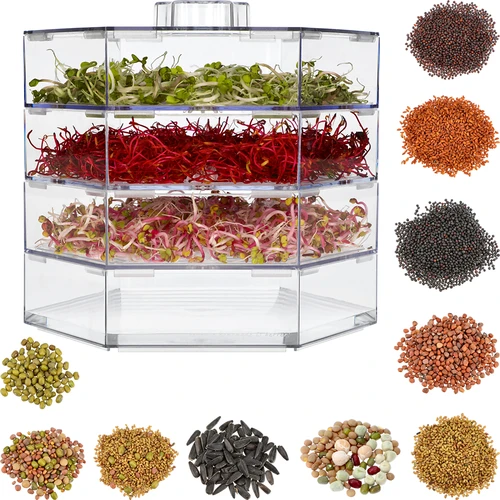 Germinator pe mai multe niveluri Niezłe Ziółko + 10 pachete de semințe - 2