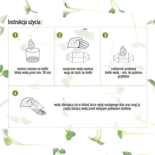 Germinator pe mai multe niveluri Niezłe Ziółko cu semințe de ridiche - 10