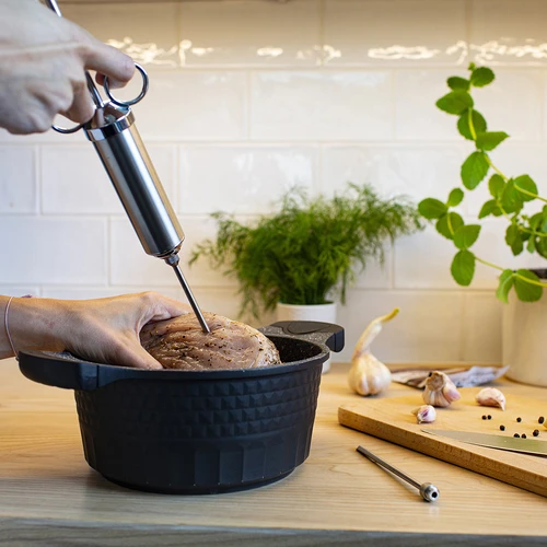 Injectoare din oțel inoxidabil 60 ml + 2 ace - 14