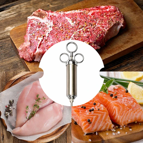 Injectoare din oțel inoxidabil 60 ml + 2 ace - 10