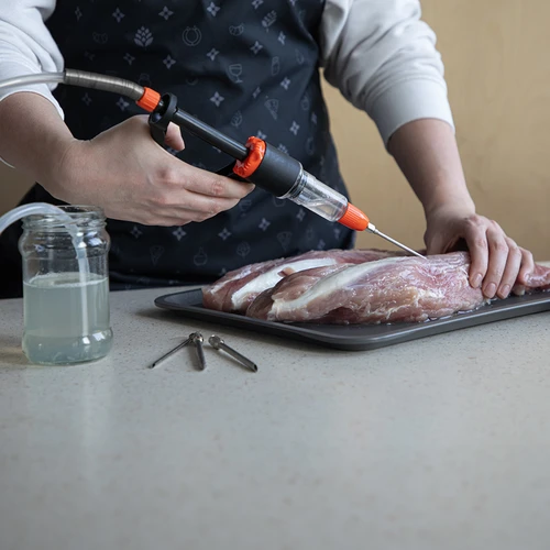 Injectoare mezelărie semi-automată cu set de ace și furtun - 11