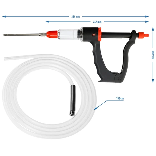 Injectoare mezelărie semi-automată cu set de ace și furtun - 8