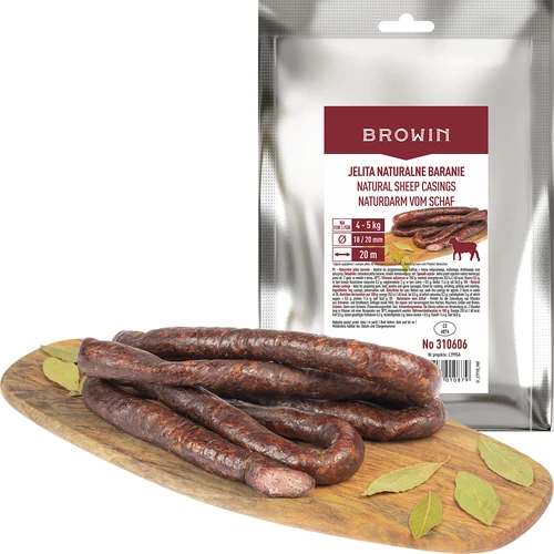 Intestine de porc 28/30 mm și de oaie 18/20 mm - set - 2