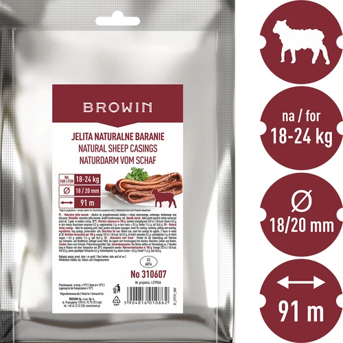 Intestine naturale de oaie cal. 18/20 mm, 91 m - 3