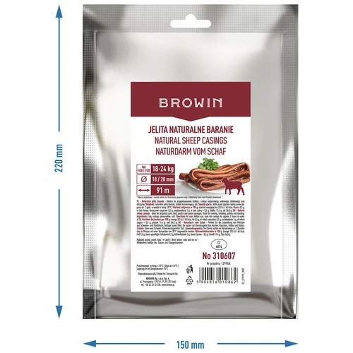 Intestine naturale de oaie cal. 18/20 mm, 91 m - 4