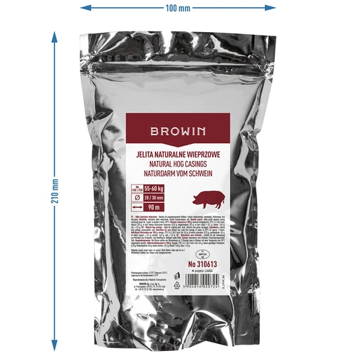 Intestine naturale de porc 28/30, 90m - 4