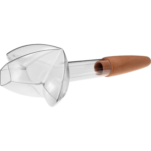 Irigator pentru plante – frunză transparentă cu picior ceramic, 120 ml - 4