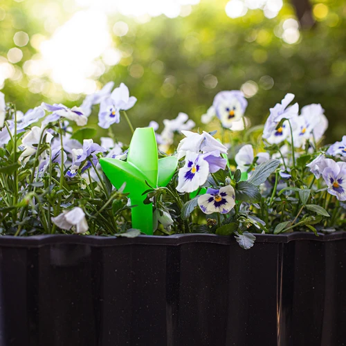 Irigator pentru plante – frunză verde cu picior ceramic, 120 ml - 9