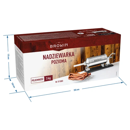 Mașină de umplut cârnați orizontală 3 kg - 12