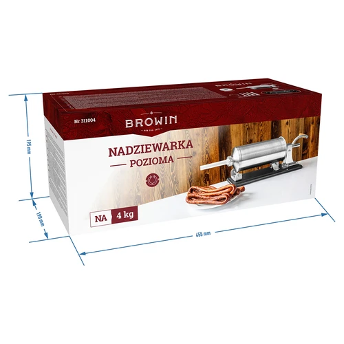 Mașină de umplut cârnați orizontală 4 kg - 11
