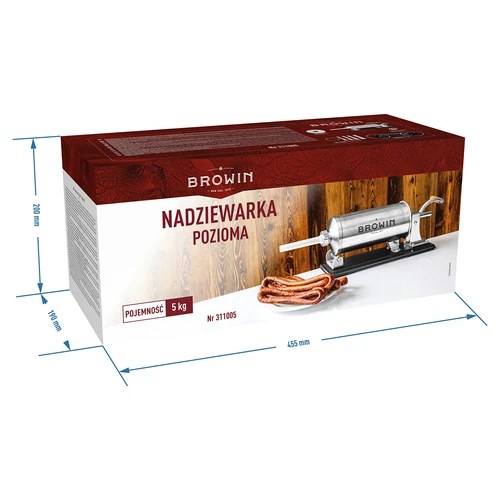 Mașină de umplut cârnați orizontală 5 kg - 11