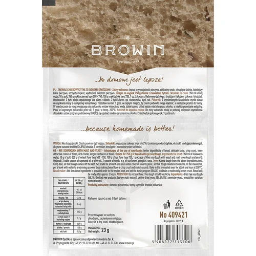 Maia de secară cu drojdie și malț - 23g - 2