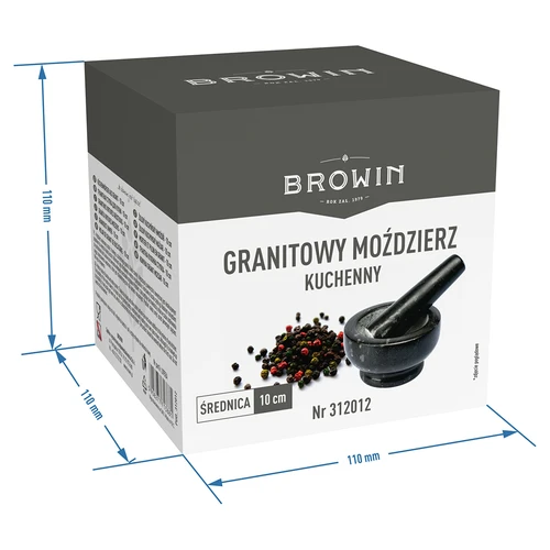 Mojar de bucătărie din granit - 10cm - 10