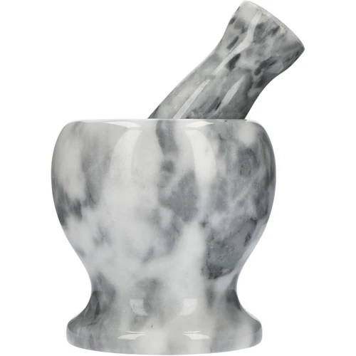 Mojar de bucătărie din marmură, gri, fi 10,5 cm - 3