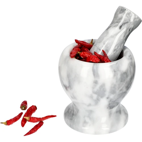 Mojar de bucătărie din marmură, gri, fi 10,5 cm - 8