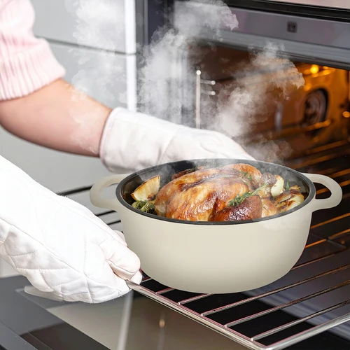 Oală din fontă emailată - ecru, 5,8 L - 8