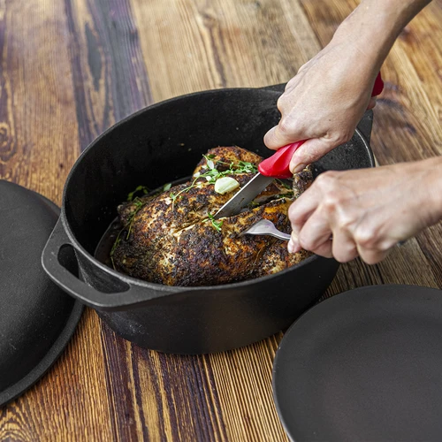 Oală din fontă pentru coacere, 5.5 L - 8