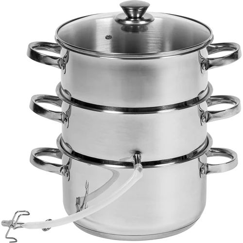 Oală pentru suc la abur din inox cu aburitor, 5 L - 2