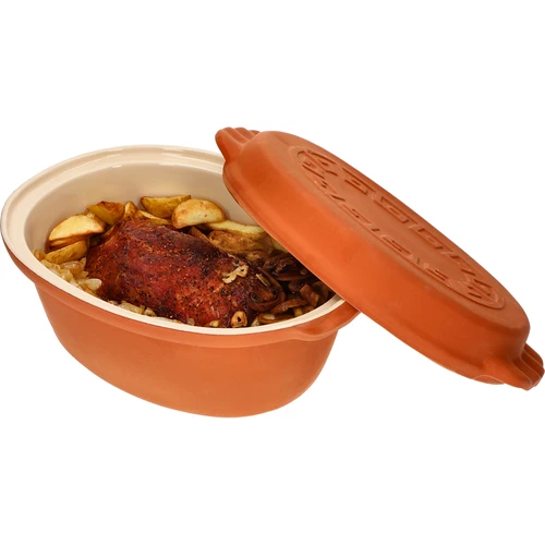 Oală romană glazurată 4,5 L (meandre) - 10