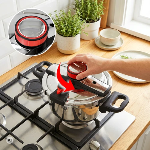Oală sub presiune din oțel inoxidabil, 6 L - 5
