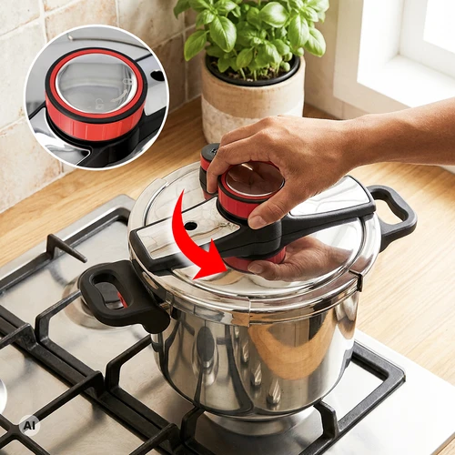 Oală sub presiune din oțel inoxidabil, 8 L - 5
