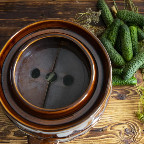 Piatră de presiune pentru butoaie, ceramică, fi 15 cm - 6