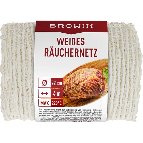 Plasă de afumat albă 22 cm x 4 m până la 220°C - 3