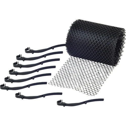 Plasă de protecție pentru jgheab 0,16x6m + 15 cleme