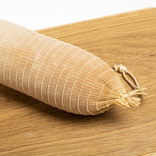 Plasă pentru mezeluri albă cu dimensiuni de 12,5 cm x 5 m, cu rezistență termică până la 220°C - 7