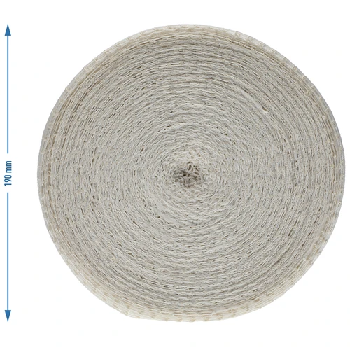 Plasă pentru mezeluri albă cu dimensiuni de 12,5 cm x 50 m, cu rezistență termică până la 220°C - 4