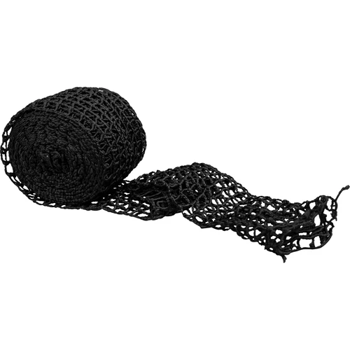Plasă pentru mezeluri neagră cu dimensiuni de 18 cm x 5 m, cu rezistență termică până la 220°C