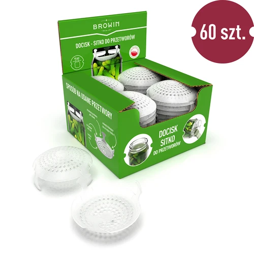 Presă - sită pentru conserve, murături și oțet - pentru borcane fi 82 - 9