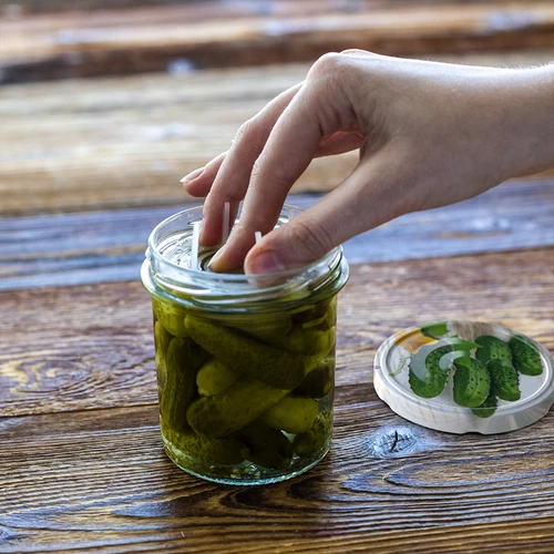 Presă - sită pentru conserve, murături și oțet - pentru borcane fi 82-66 - 3