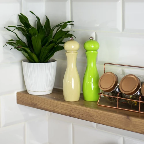 Râșniță manuală pentru piper și sare, 18 cm, verde - 3