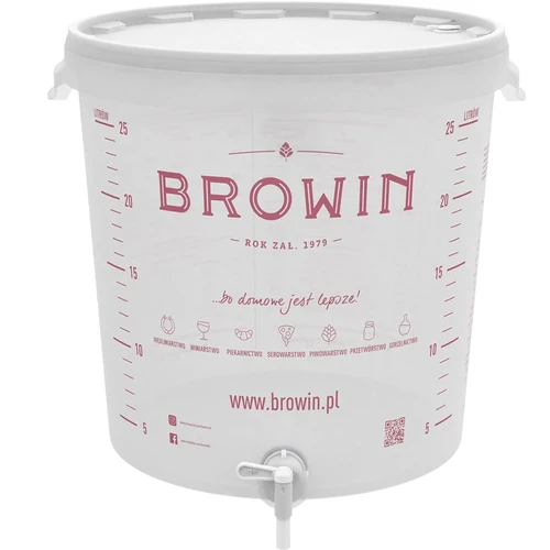 Recipient de fermentare 30 L cu capac și robinet - 2