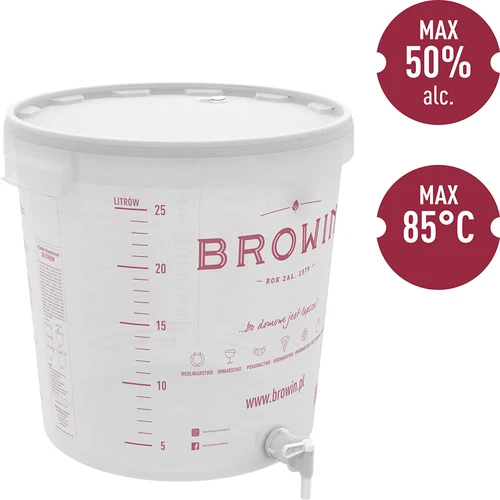 Recipient de fermentare 30 L cu capac și robinet - 4