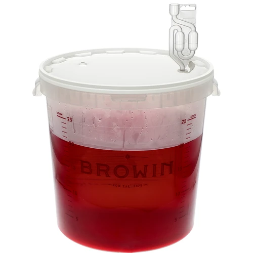 Recipient de fermentare 30L cu imprimare și 3 tuburi - 5