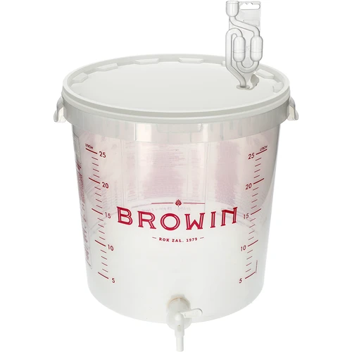 Recipient de fermentare 30L cu imprimare, robinet și 3 tuburi