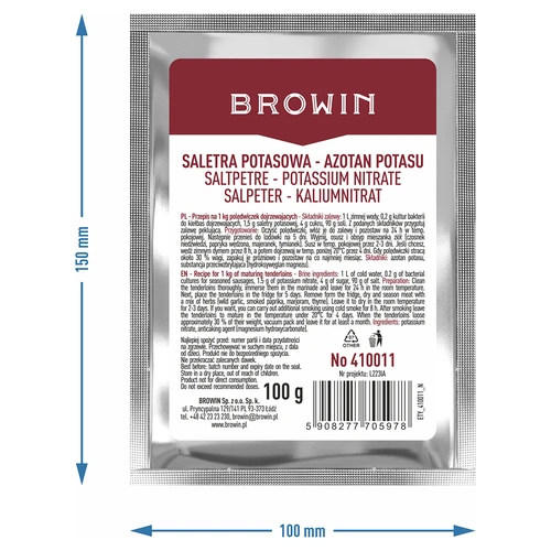 Salpetru de potasiu pentru sărare carne, 100 g - 6