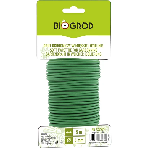 Sârmă de grădină în înveliș moale 5m x 5mm