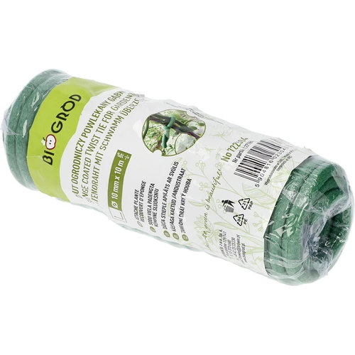 Sârmă de grădinărit acoperită cu burete, verde, 10 m, fi 10mm - 6